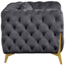 Load image into Gallery viewer, Kingdom Grey Velvet Chair