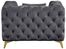 Load image into Gallery viewer, Kingdom Grey Velvet Chair