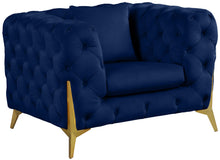 Load image into Gallery viewer, Kingdom Navy Velvet Chair