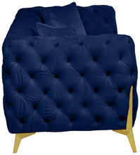 Load image into Gallery viewer, Kingdom Navy Velvet Sofa