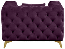 Load image into Gallery viewer, Kingdom Purple Velvet Chair