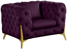 Load image into Gallery viewer, Kingdom Purple Velvet Chair