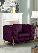 Load image into Gallery viewer, Kingdom Purple Velvet Chair