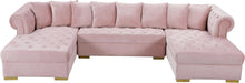 Load image into Gallery viewer, Presley Pink Velvet 3pc. Sectional
