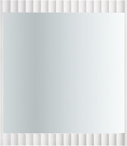 Modernist White Gloss Mirror