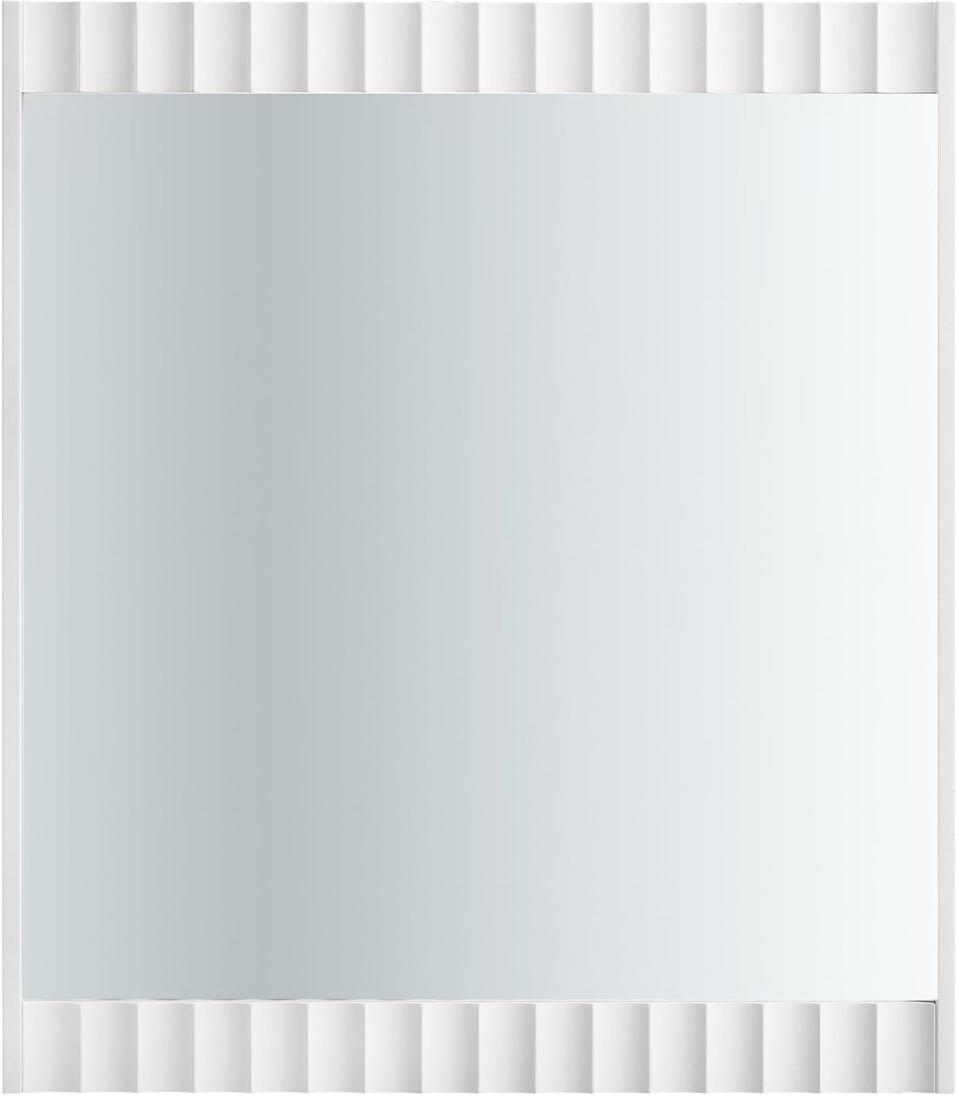 Modernist White Gloss Mirror