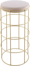 Load image into Gallery viewer, Rebar Cream Velvet Bar Stool