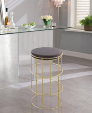 Load image into Gallery viewer, Rebar Grey Velvet Counter Stool