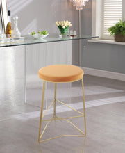 Load image into Gallery viewer, Tres Mango Velvet Counter Stool