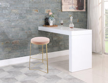 Load image into Gallery viewer, Tres Pink Velvet Bar Stool
