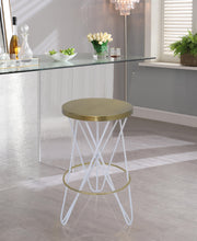 Load image into Gallery viewer, Mercury White / Gold Counter Stool