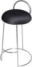 Load image into Gallery viewer, Ring Black Velvet Counter Stool