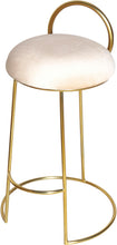 Load image into Gallery viewer, Ring Cream Velvet Counter Stool