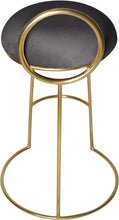 Load image into Gallery viewer, Ring Grey Velvet Counter Stool