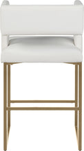Load image into Gallery viewer, Caleb White Faux Leather Counter Stool
