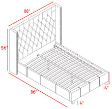 Load image into Gallery viewer, Ashton Beige Linen King Bed
