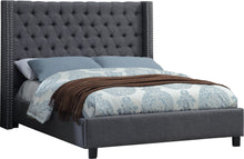 Load image into Gallery viewer, Ashton Grey Linen Queen Bed