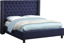 Load image into Gallery viewer, Ashton Navy Linen Full Bed