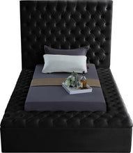 Load image into Gallery viewer, Bliss Black Velvet Twin Bed (3 Boxes)