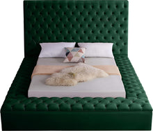 Load image into Gallery viewer, Bliss Green Velvet Queen Bed (3 Boxes)