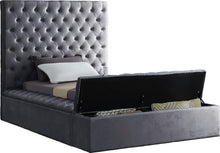 Load image into Gallery viewer, Bliss Grey Velvet Twin Bed (3 Boxes)