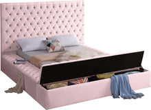 Load image into Gallery viewer, Bliss Pink Velvet Queen Bed (3 Boxes)