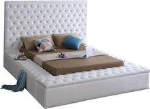 Load image into Gallery viewer, Bliss White Velvet Queen Bed (3 Boxes)