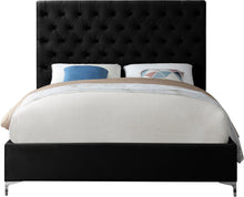 Load image into Gallery viewer, Cruz Black Velvet Full Bed