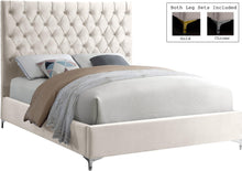 Load image into Gallery viewer, Cruz Cream Velvet Full Bed