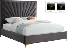 Load image into Gallery viewer, Eclipse Grey Velvet King Bed