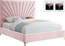 Load image into Gallery viewer, Eclipse Pink Velvet King Bed