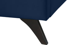 Load image into Gallery viewer, Elly Navy Velvet Queen Bed
