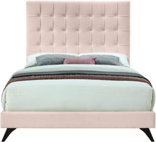 Load image into Gallery viewer, Elly Pink Velvet Queen Bed