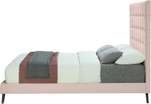 Load image into Gallery viewer, Elly Pink Velvet Queen Bed