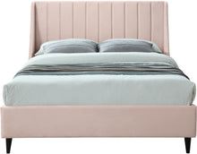 Load image into Gallery viewer, Eva Pink Velvet King Bed