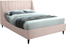 Load image into Gallery viewer, Eva Pink Velvet Queen Bed