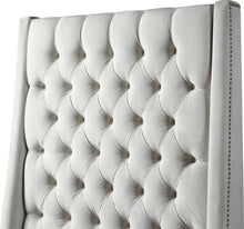 Load image into Gallery viewer, Fritz Cream Velvet King Bed