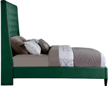 Load image into Gallery viewer, Fritz Green Velvet King Bed
