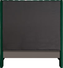 Load image into Gallery viewer, Fritz Green Velvet Queen Bed