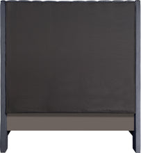 Load image into Gallery viewer, Fritz Grey Velvet Queen Bed