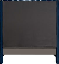 Load image into Gallery viewer, Fritz Navy Velvet Full Bed