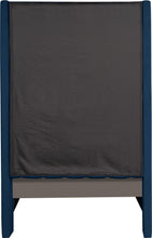 Load image into Gallery viewer, Fritz Navy Velvet Twin Bed