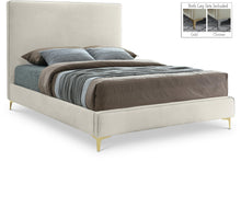 Load image into Gallery viewer, Geri Cream Velvet Queen Bed