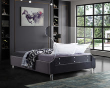 Load image into Gallery viewer, Ghost Grey Velvet King Bed