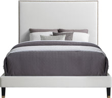 Load image into Gallery viewer, Harlie Cream Velvet Full Bed