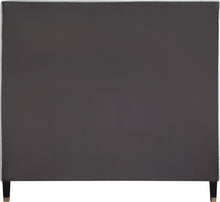 Load image into Gallery viewer, Harlie Cream Velvet Queen Bed