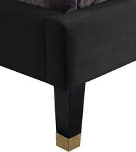 Load image into Gallery viewer, Harlie Black Velvet King Bed
