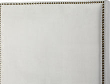 Load image into Gallery viewer, Harlie Cream Velvet Twin Bed