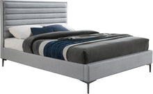 Load image into Gallery viewer, Hunter Grey Linen King Bed