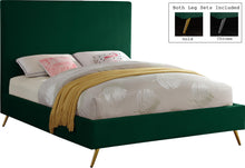 Load image into Gallery viewer, Jasmine Green Velvet Queen Bed